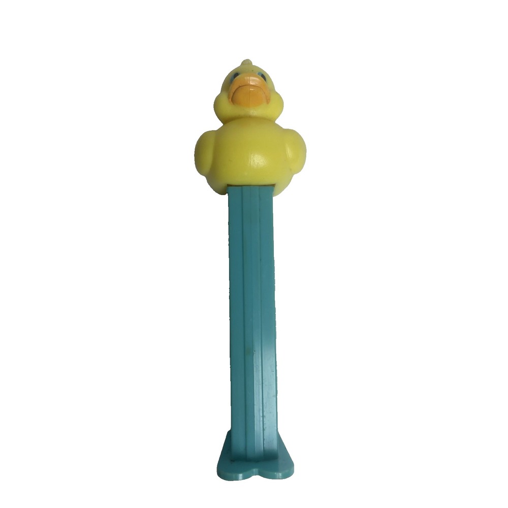 PEZ DUCK SILO APPLE TV RELIC DUCKIE DUCKY YELLOW DISPENSER NOT RUBBER